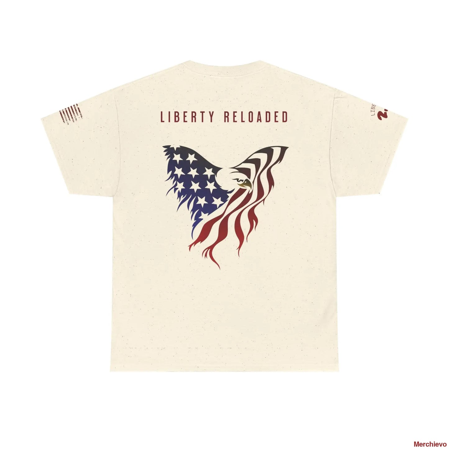 Reloaded 2.0 - Light Wash Heritage Eagle Heavyweight T-Shirt T-Shirt