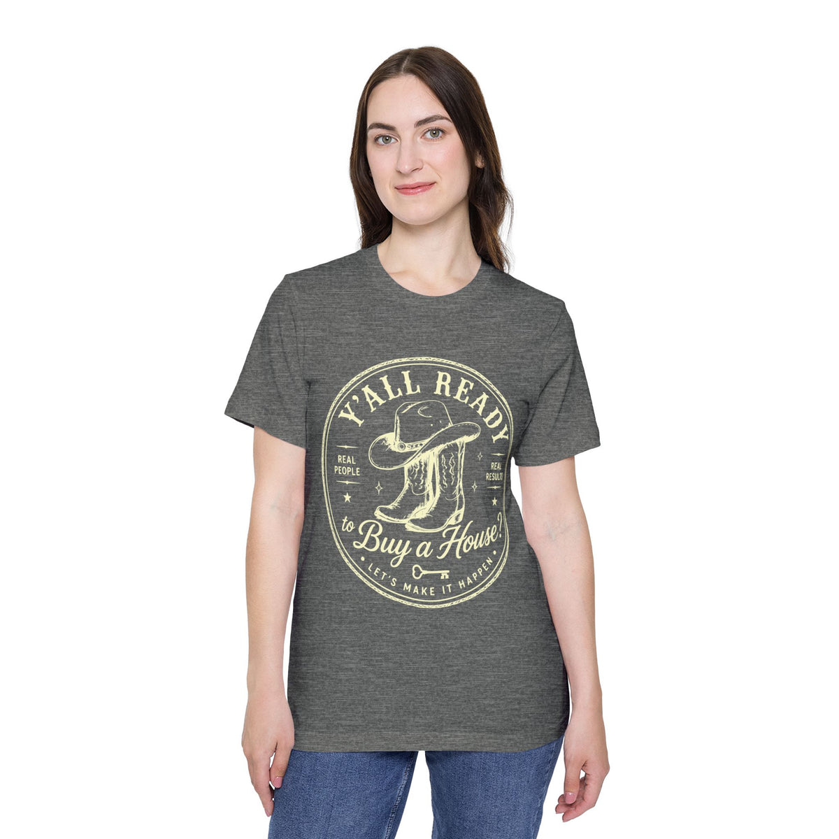 T‑Shirt — “Y’All Ready to Buy a House?” Vintage Realtor Graphic Tee by Merchievo (photo 17 of 60)