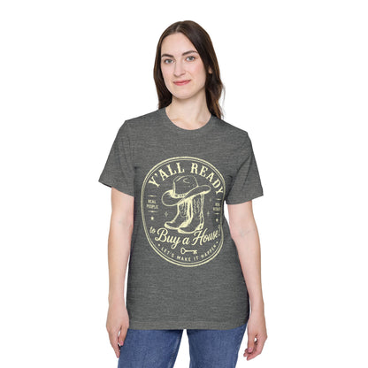 T‑Shirt — “Y’All Ready to Buy a House?” Vintage Realtor Graphic Tee by Merchievo (photo 17 of 60)