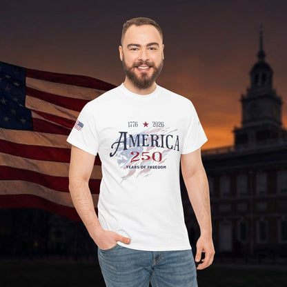 America 250th Anniversary T-Shirt — 1776–2026 Stars & Stripes Celebration Tee