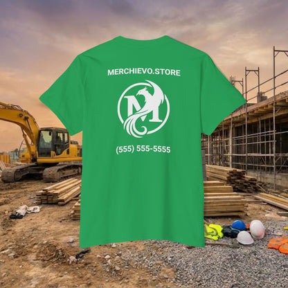 Custom Workwear Pocket T-Shirt – Company Logo & Crew Name (Heavy Cotton)