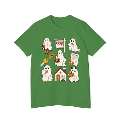 Halloween Home Hunt T-Shirt — Cute Ghosts Trick-or-Treating, For Sale & Pumpkin House Design by Merchievo (photo 48 of 84)