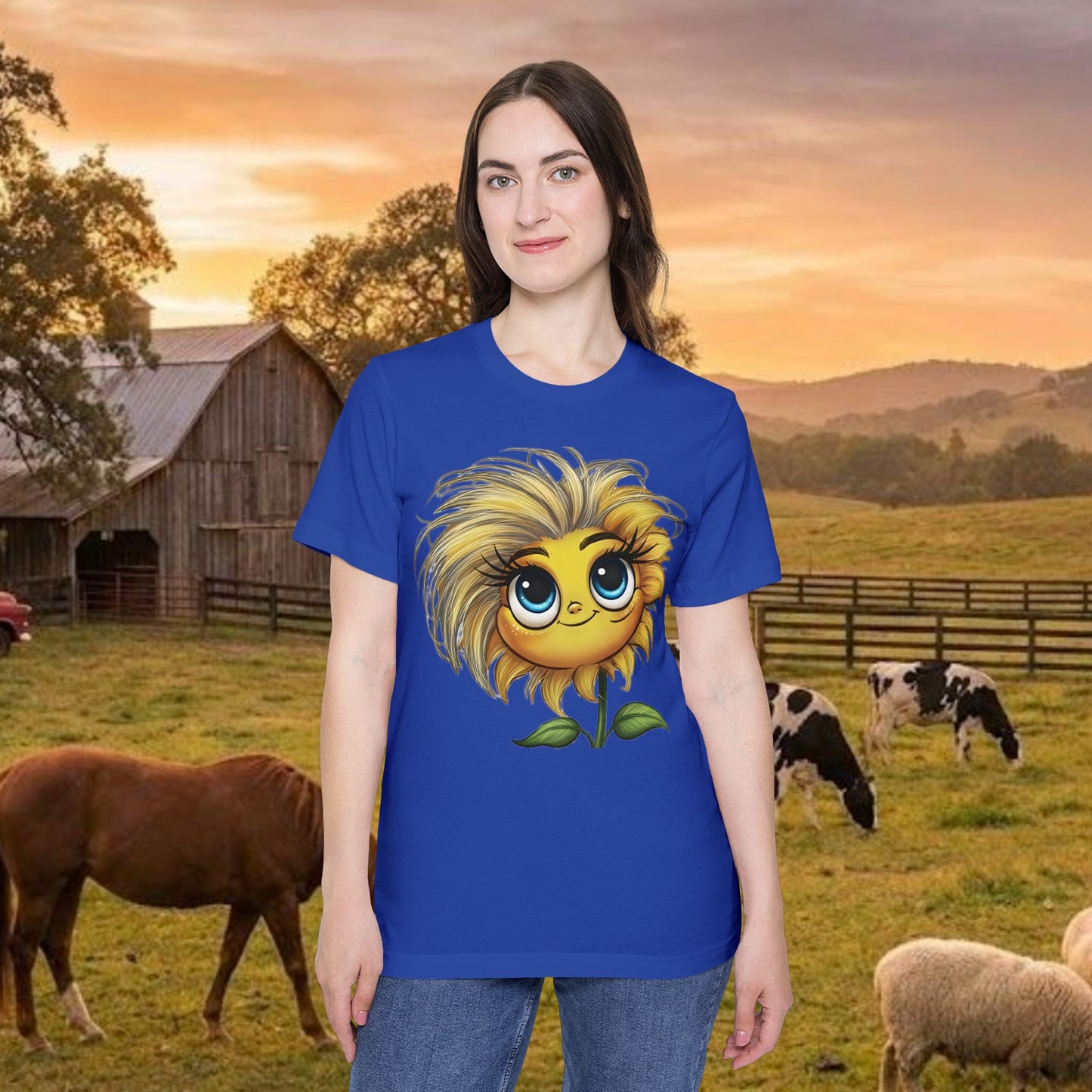 Little Miss Sunny Sass Sunflower Tee