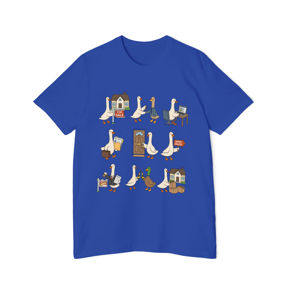 Goose Life Graphic T-Shirt — Cute Goose Occupations Illustration by Merchievo (photo 63 of 84)