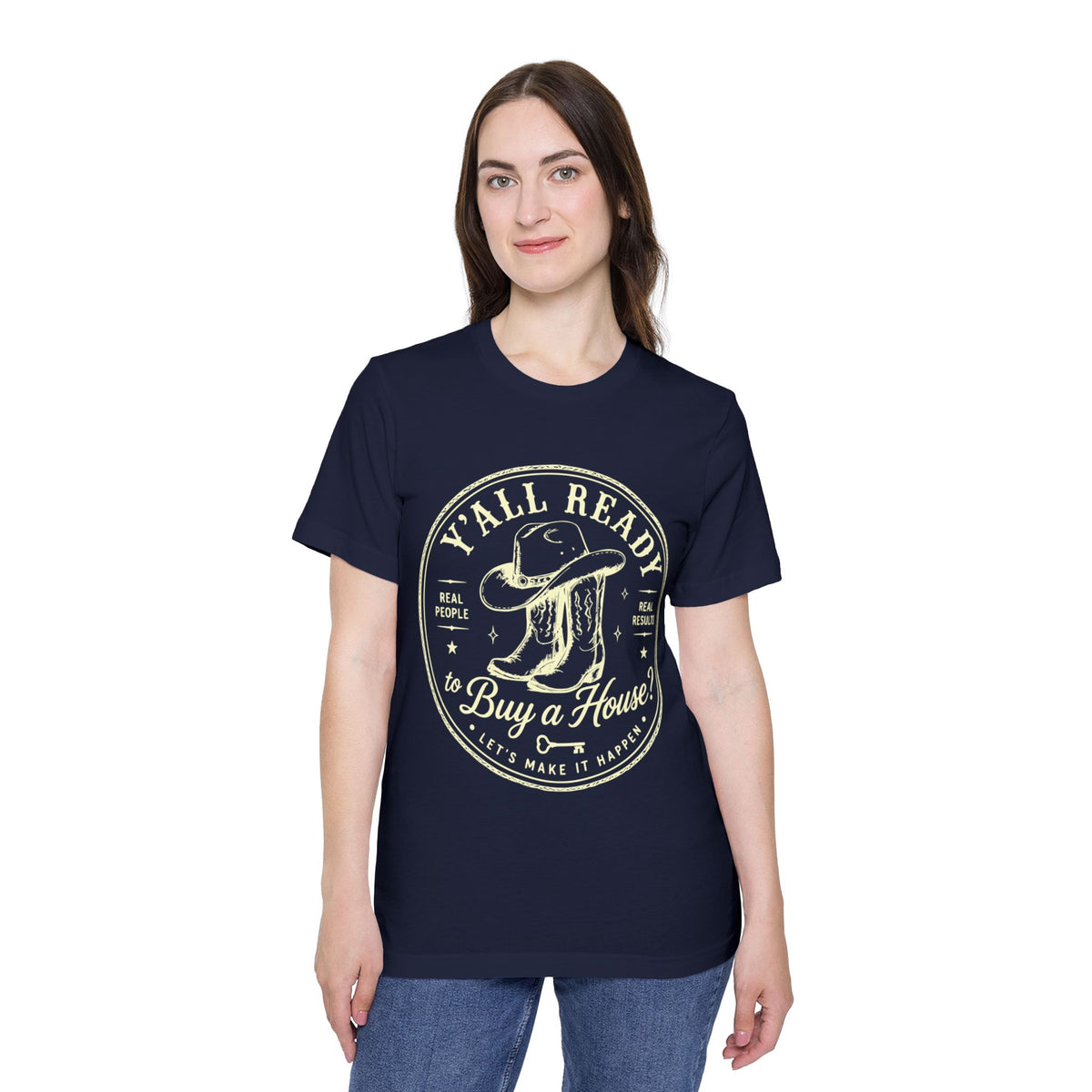 T‑Shirt — “Y’All Ready to Buy a House?” Vintage Realtor Graphic Tee by Merchievo (photo 52 of 60)