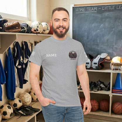 Custom Team Adult T-Shirt – Left Chest Team Logo & Name (DryBlend)