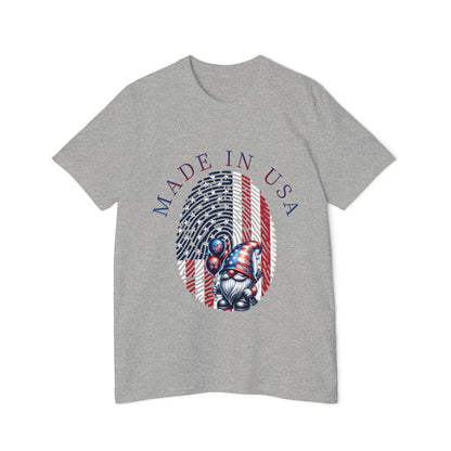 Patriotic Fingerprint Gnome Tee — Made in USA