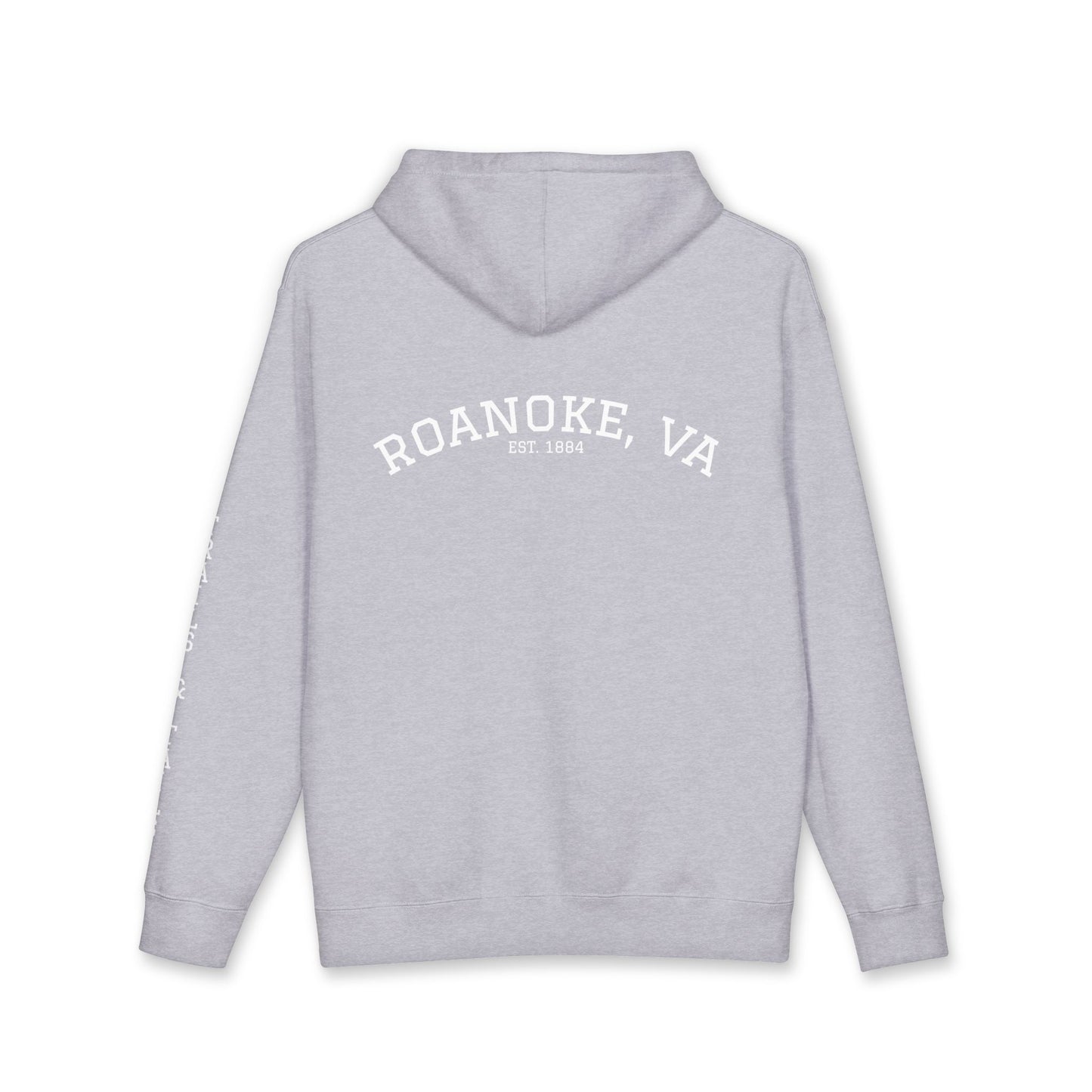 Roanoke "Trails & Tails" Premium Heavyweight Hoodie — Sunset Bear Edition