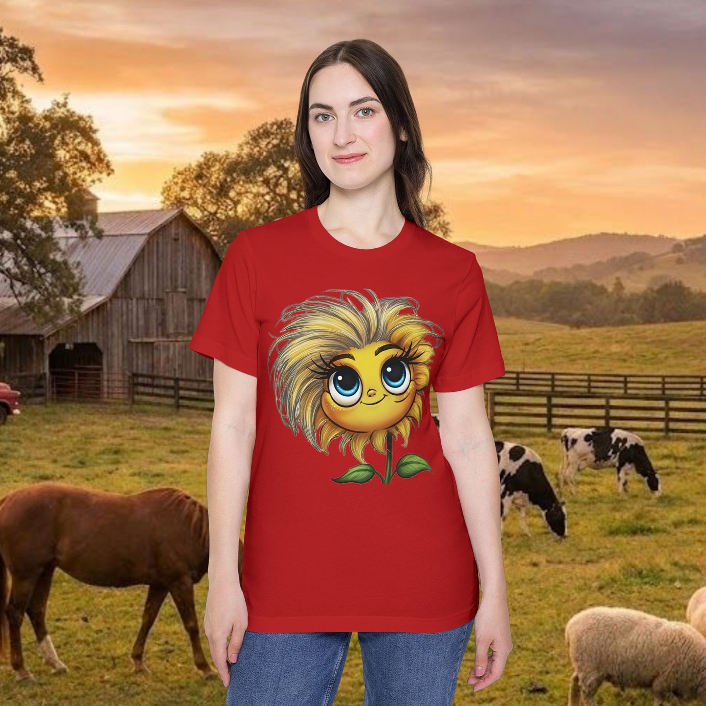 Little Miss Sunny Sass Sunflower Tee