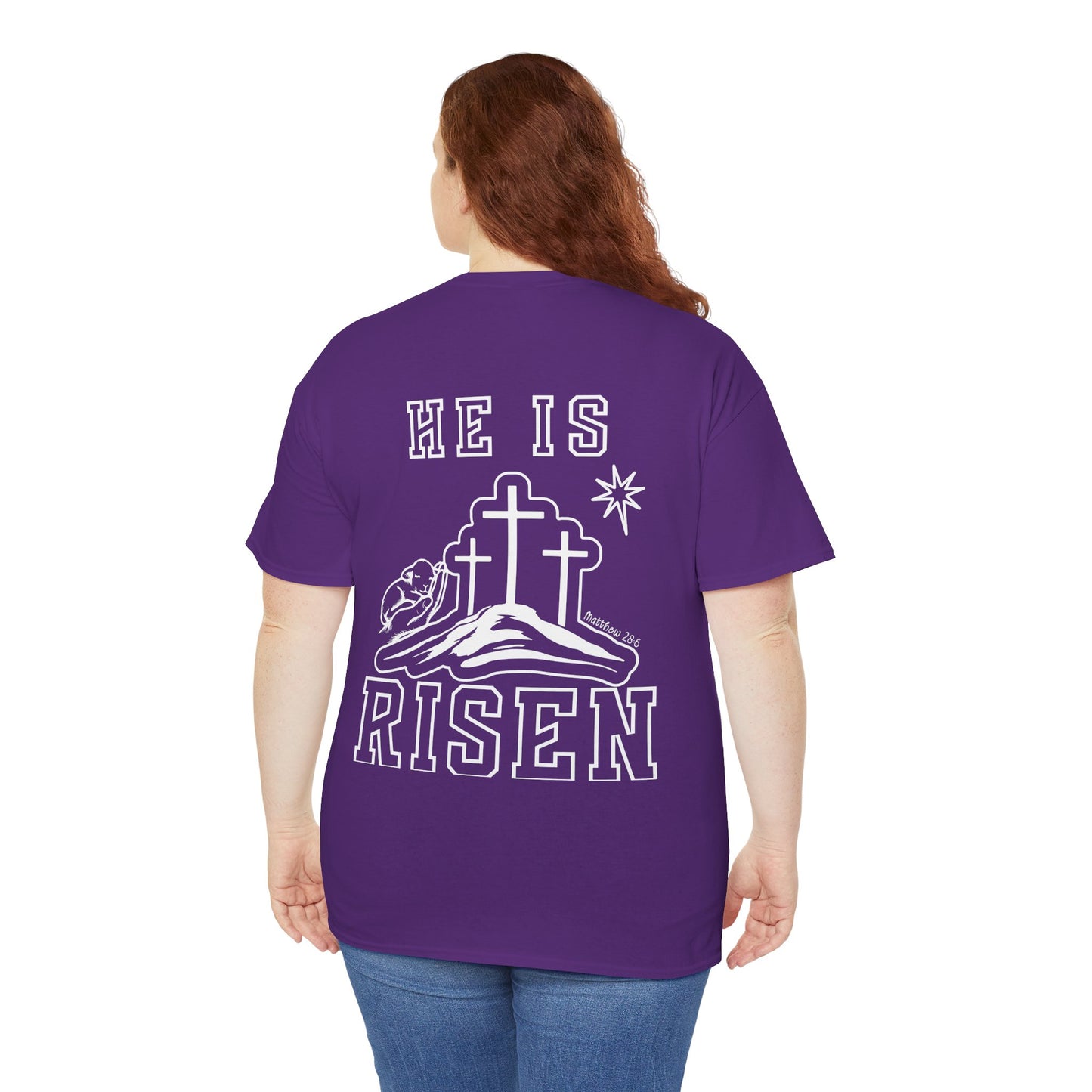 He Is Risen T-Shirt — Minimalist Christian Apparel