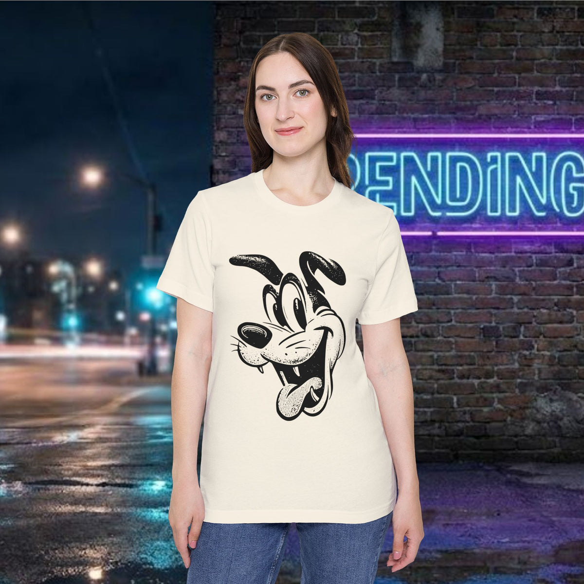 Retro Rubber Hose Dog T-Shirt — Classic Vintage Cartoon Graphic Tee by Merchievo (photo 11 of 24)