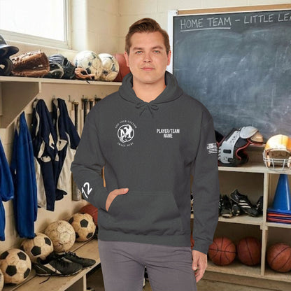 Custom Team Adult Pull Over Hoodie – Right Chest Logo & Name