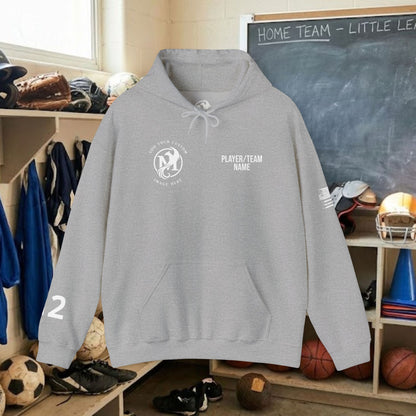 Custom Team Adult Pull Over Hoodie – Right Chest Logo & Name