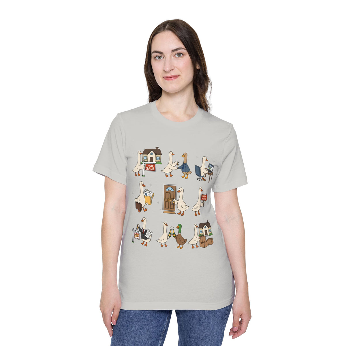 Goose Life Graphic T-Shirt — Cute Goose Occupations Illustration by Merchievo (photo 41 of 84)