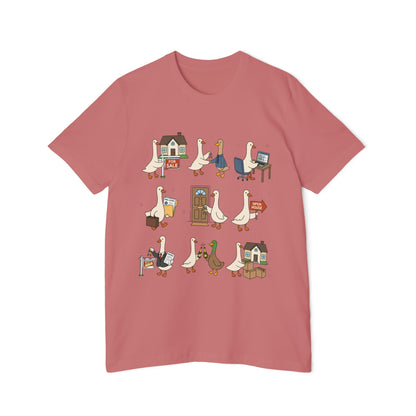 Goose Life Graphic T-Shirt — Cute Goose Occupations Illustration by Merchievo (photo 23 of 84)
