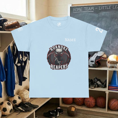 Custom Team Adult T-Shirt – Center Chest Team Logo & Name (DryBlend)