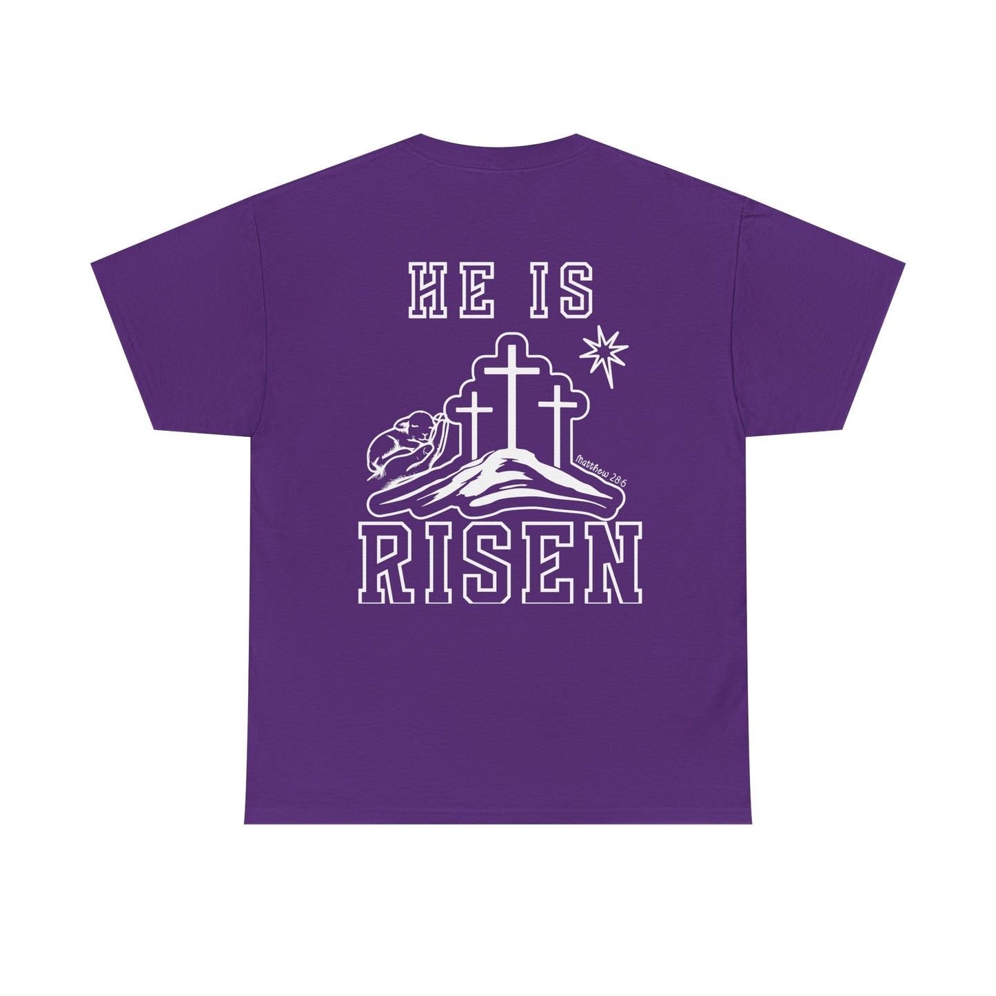 He Is Risen T-Shirt — Minimalist Christian Apparel