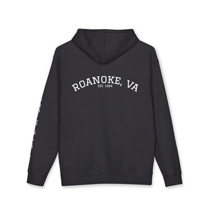 Roanoke "Trails & Tails" Premium Heavyweight Hoodie — Sunset Bear Edition