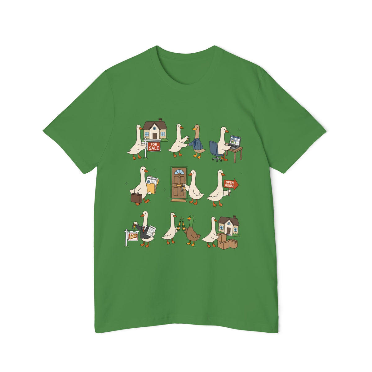 Goose Life Graphic T-Shirt — Cute Goose Occupations Illustration by Merchievo (photo 48 of 84)