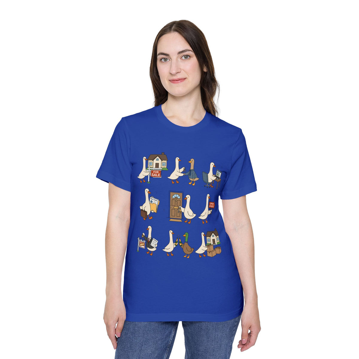 Goose Life Graphic T-Shirt — Cute Goose Occupations Illustration by Merchievo (photo 61 of 84)