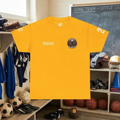 Custom Team Adult T-Shirt – Left Chest Team Logo & Name (DryBlend)