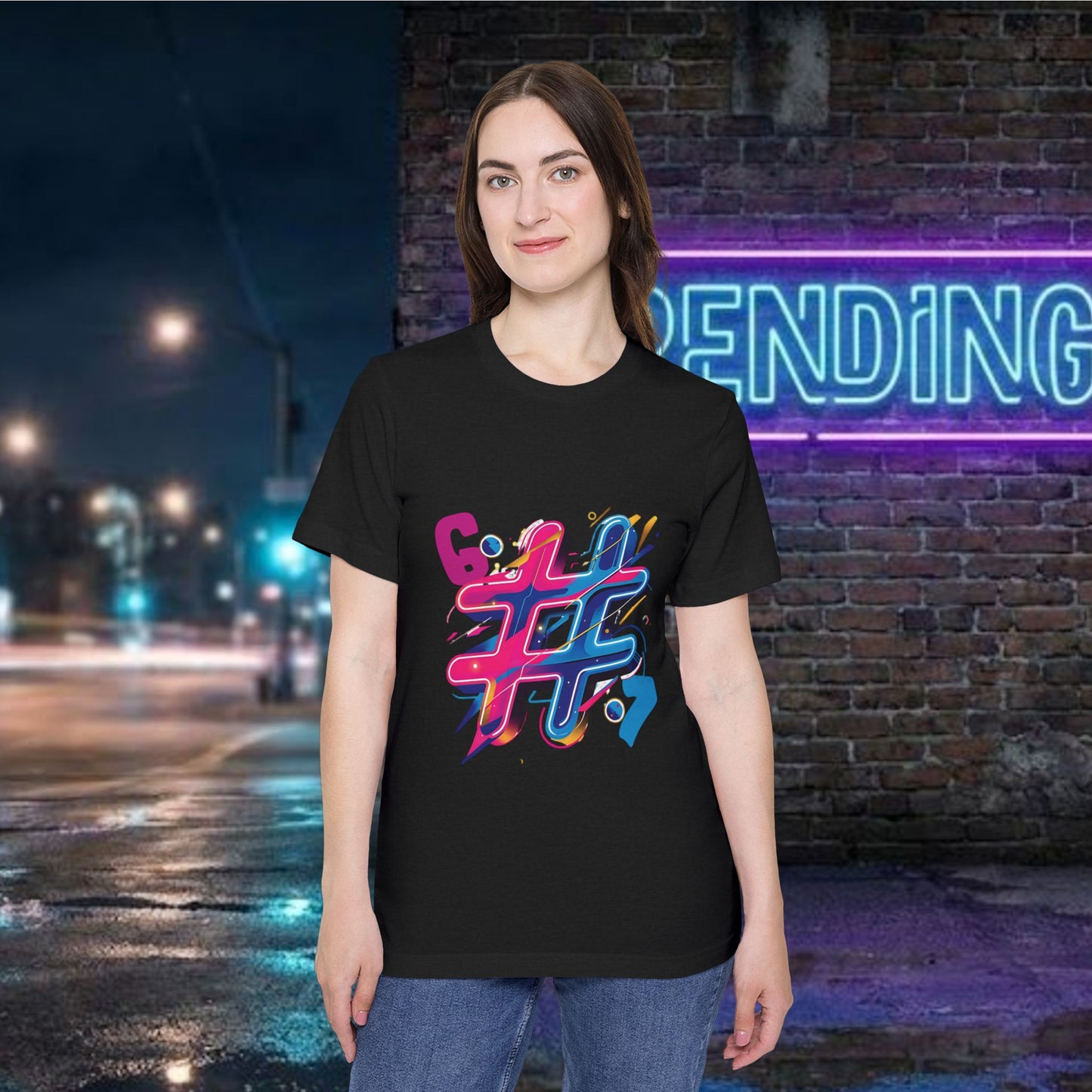 6-7 Hashtag Graphic T‑Shirt