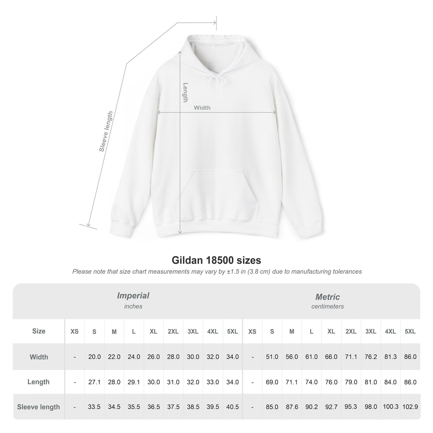 Custom Workwear Pull Over Hoodie – Left Chest Company Logo & Name (Gildan Heavy Blend)