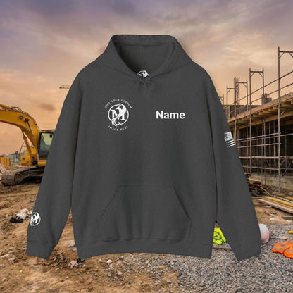Custom Workwear Pull Over Hoodie – Right Chest Logo & Name (Gildan Heavy Blend)