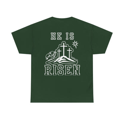 He Is Risen T-Shirt — Minimalist Christian Apparel