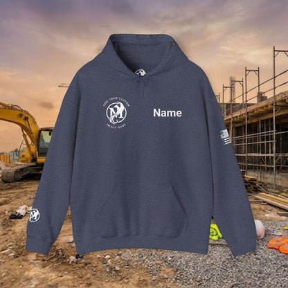 Custom Workwear Pull Over Hoodie – Right Chest Logo & Name (Gildan Heavy Blend)