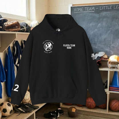 Custom Team Adult Pull Over Hoodie – Right Chest Logo & Name