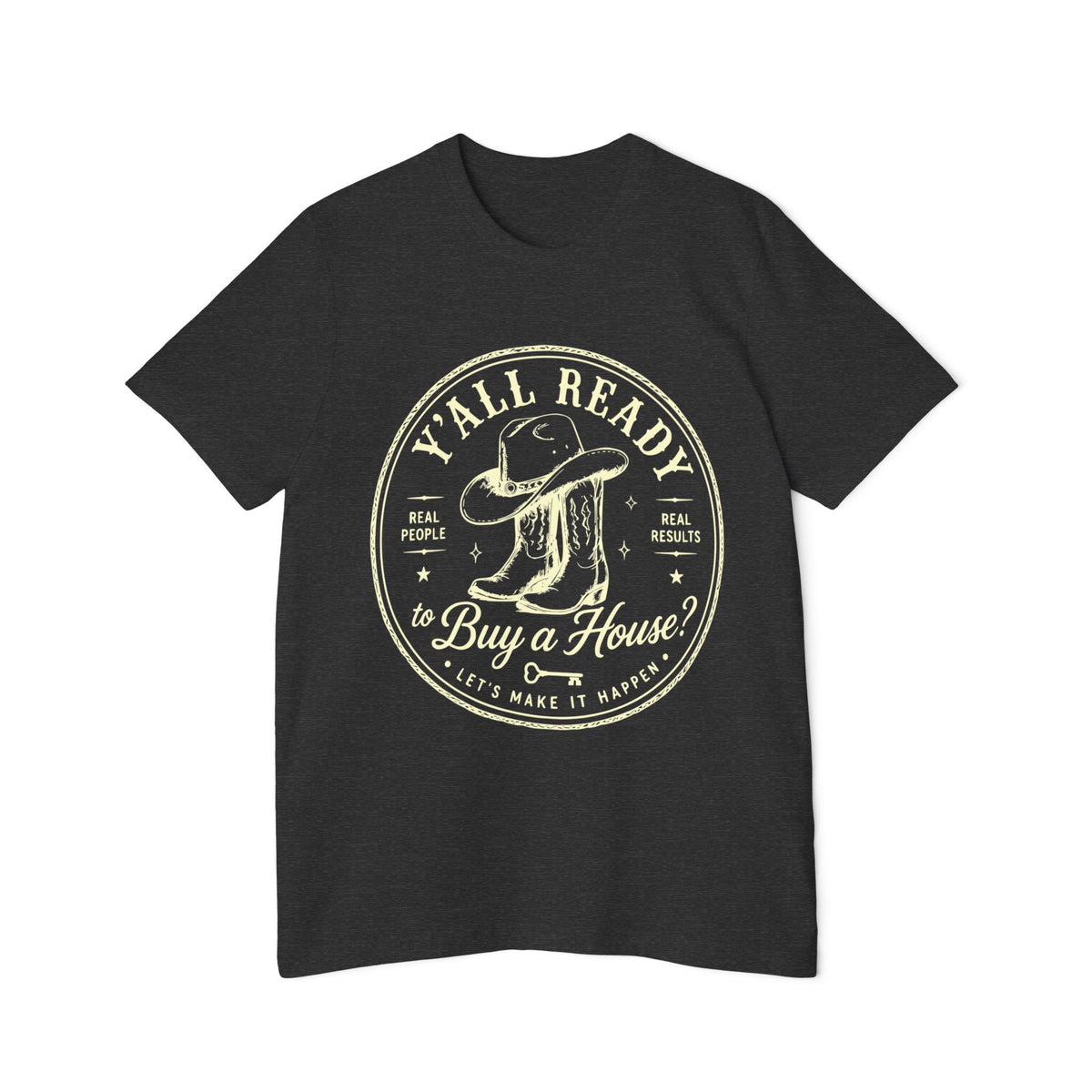 T‑Shirt — “Y’All Ready to Buy a House?” Vintage Realtor Graphic Tee by Merchievo (photo 49 of 60)