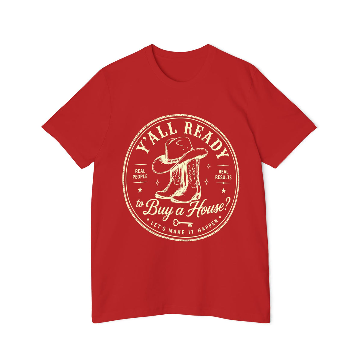 T‑Shirt — “Y’All Ready to Buy a House?” Vintage Realtor Graphic Tee by Merchievo (photo 59 of 60)