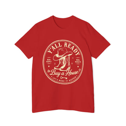 T‑Shirt — “Y’All Ready to Buy a House?” Vintage Realtor Graphic Tee by Merchievo (photo 59 of 60)