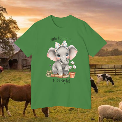 Sweet Little Elephant Jersey Tee
