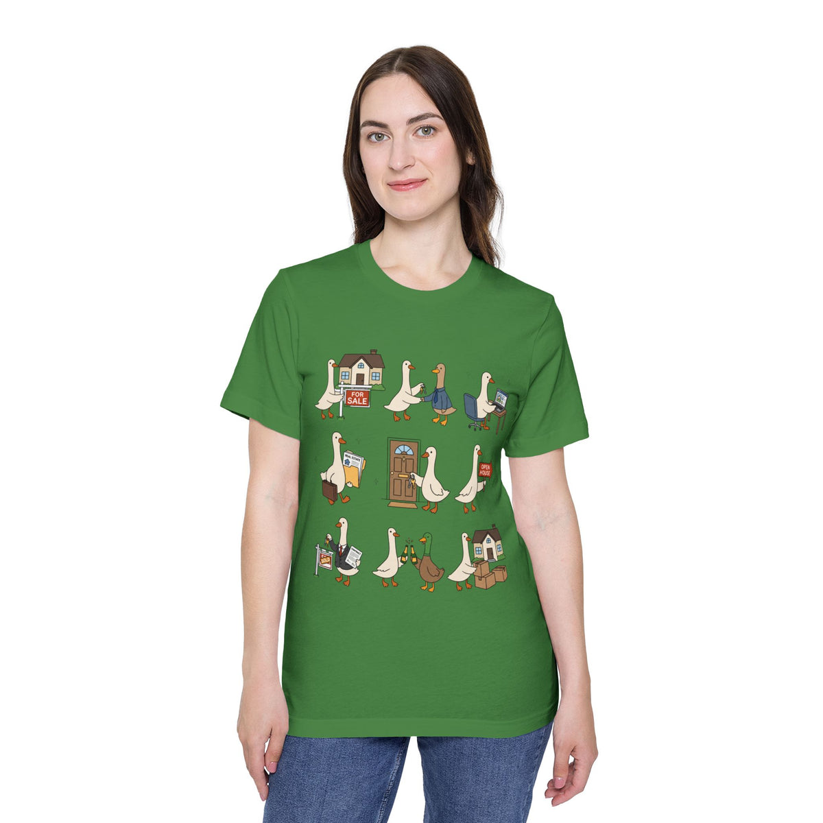 Goose Life Graphic T-Shirt — Cute Goose Occupations Illustration by Merchievo (photo 46 of 84)
