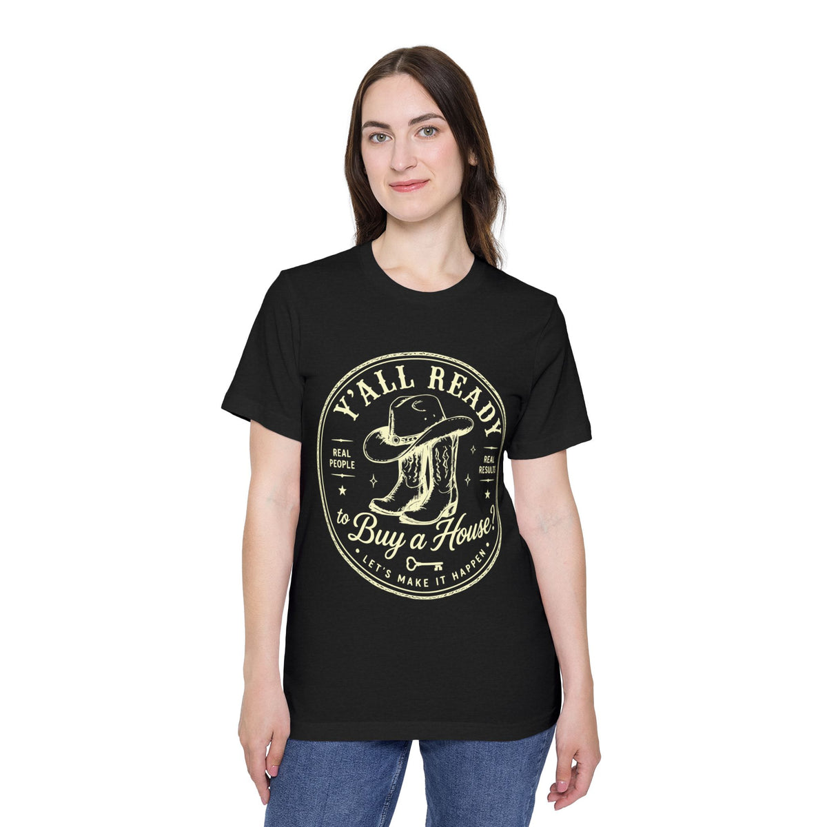 T‑Shirt — “Y’All Ready to Buy a House?” Vintage Realtor Graphic Tee by Merchievo (photo 22 of 60)