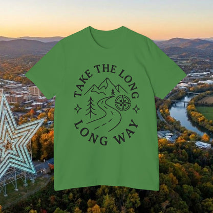 Take the Long Way T-Shirt — Scenic Mountain Graphic Tee by Merchievo (photo 37 of 48)