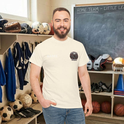 Custom Team Adult T-Shirt – Left Chest Team Logo & Name (DryBlend)