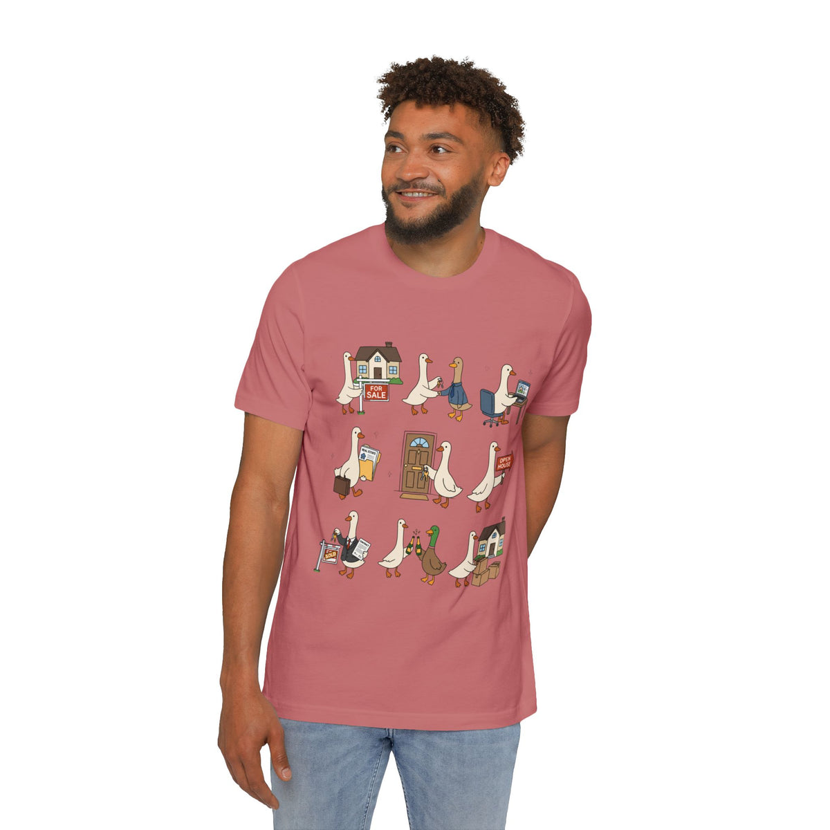 Goose Life cute goose occupations graphic t-shirt by Merchievo (photo 2 of 5)