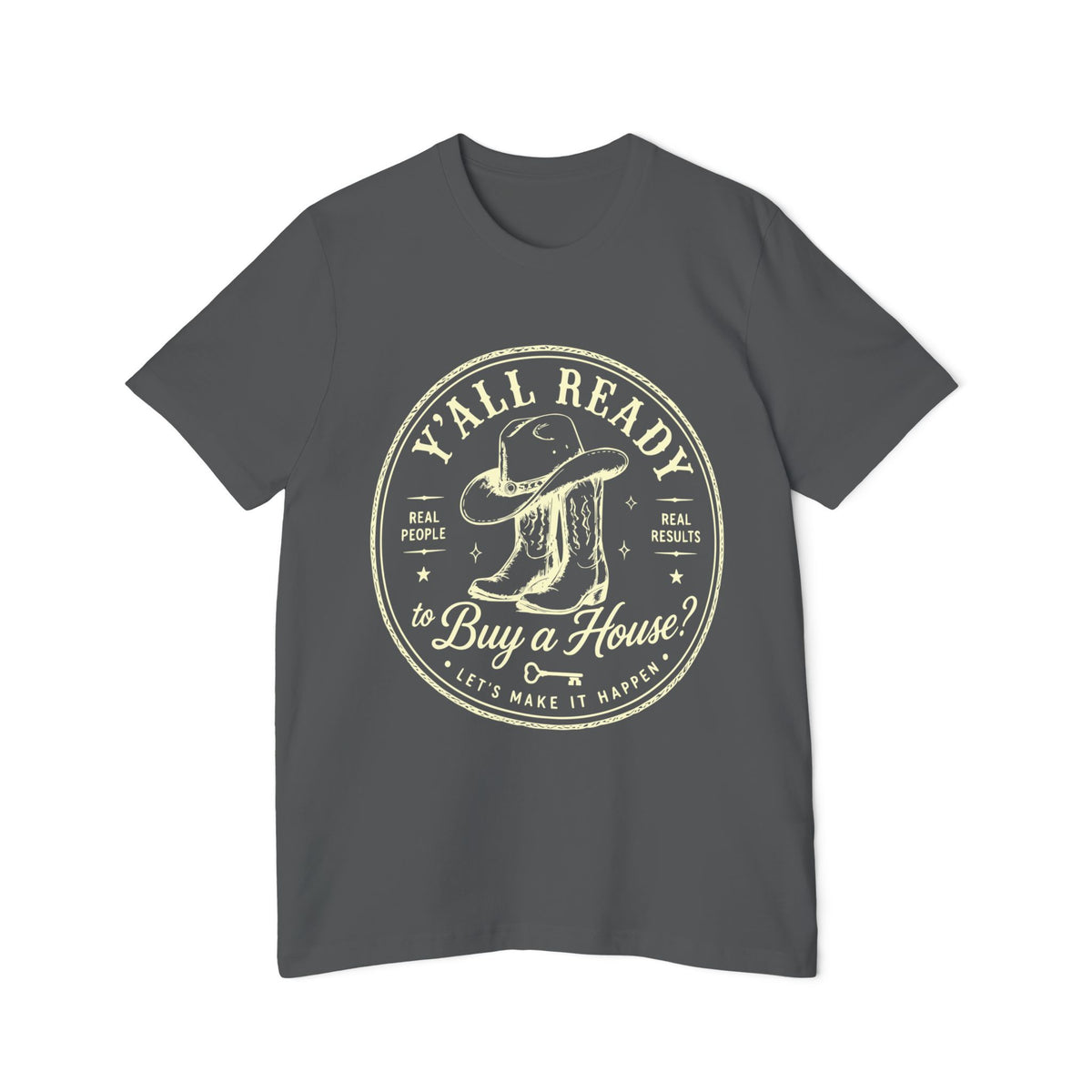 T‑Shirt — “Y’All Ready to Buy a House?” Vintage Realtor Graphic Tee by Merchievo (photo 44 of 60)