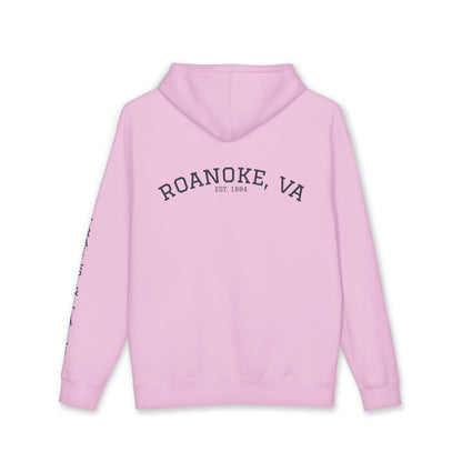 Roanoke "Trails & Tails" Premium Heavyweight Hoodie — Sunset Bear Edition