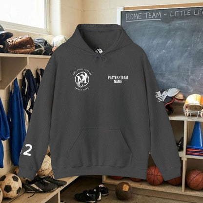 Custom Team Adult Pull Over Hoodie – Right Chest Logo & Name