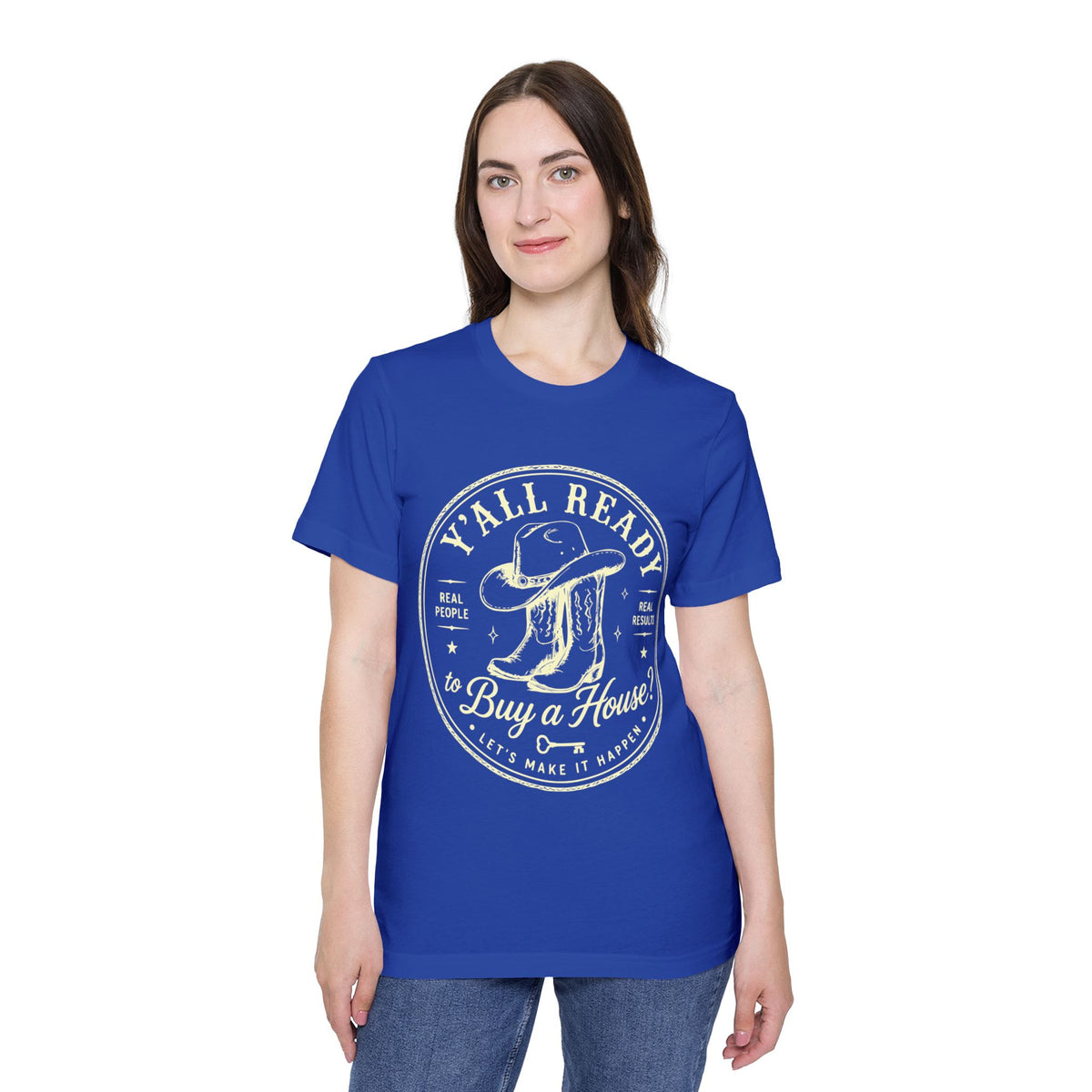 T‑Shirt — “Y’All Ready to Buy a House?” Vintage Realtor Graphic Tee by Merchievo (photo 37 of 60)