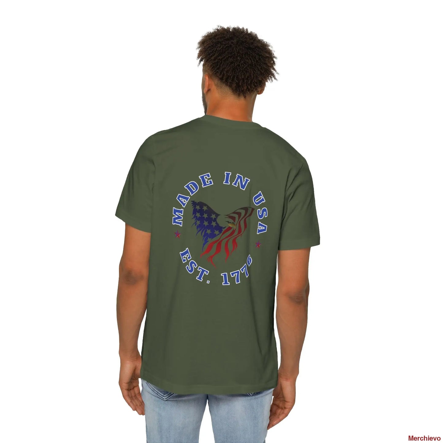 Patrotic 1776 Heritage Seal T-Shirt Military Green / XS T-Shirt