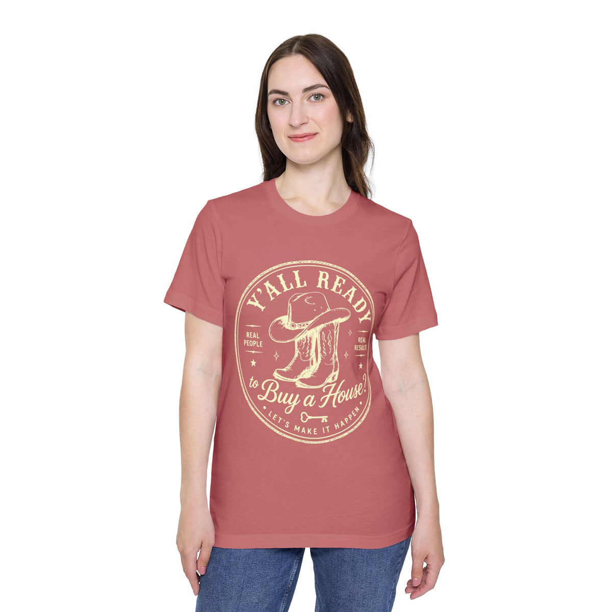 T‑Shirt — “Y’All Ready to Buy a House?” Vintage Realtor Graphic Tee by Merchievo (photo 12 of 60)