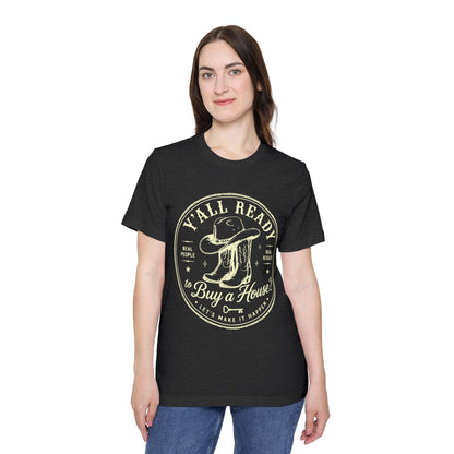 T‑Shirt — “Y’All Ready to Buy a House?” Vintage Realtor Graphic Tee by Merchievo (photo 47 of 60)