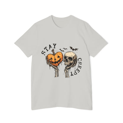 Stay Creepy Halloween T-Shirt – Pumpkin Heart & Skull Graphic by Merchievo (photo 10 of 42)