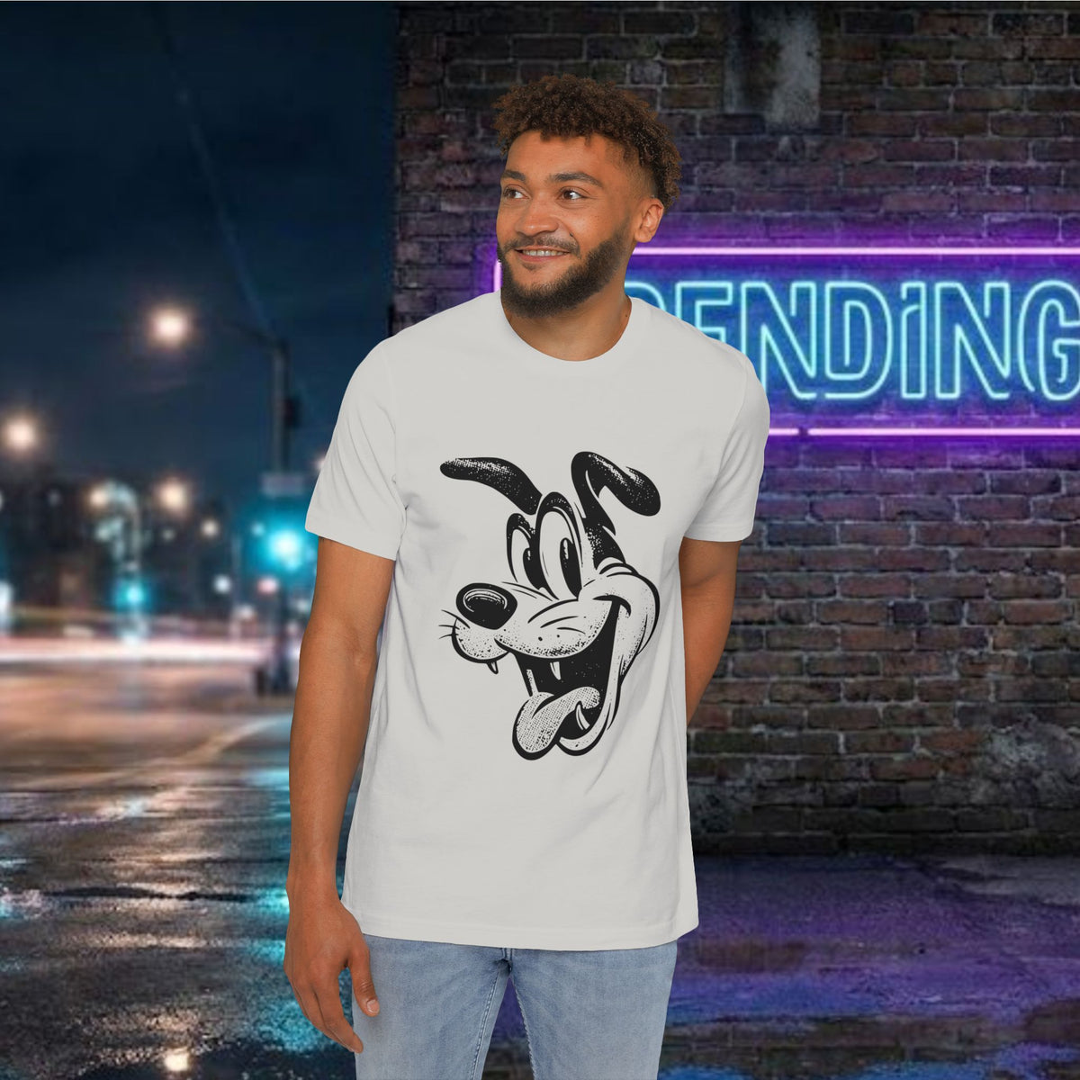 Retro Rubber Hose Dog vintage cartoon graphic t-shirt by Merchievo (photo 2 of 4)