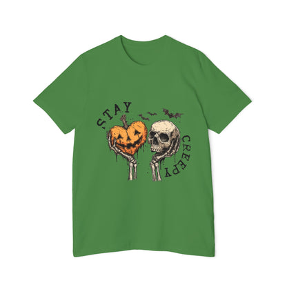 Stay Creepy Halloween T-Shirt – Pumpkin Heart & Skull Graphic by Merchievo (photo 22 of 42)